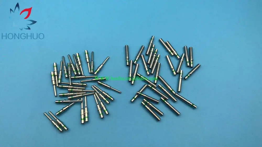 20/100 шт DT Pin 14-16AWG 0460-215-16141 0462-209-16141 сплошной обжимной терминал с зеленой идентификационной полосой из нержавеющей стали - Название цвета: 20 male and female