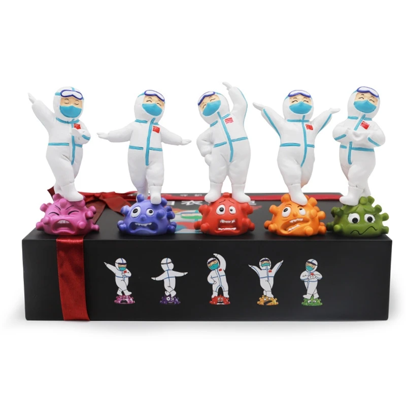 

Creative Doctor Nurse Model Figurine Resin Crafts Statue Home Desktop Ornament G88E