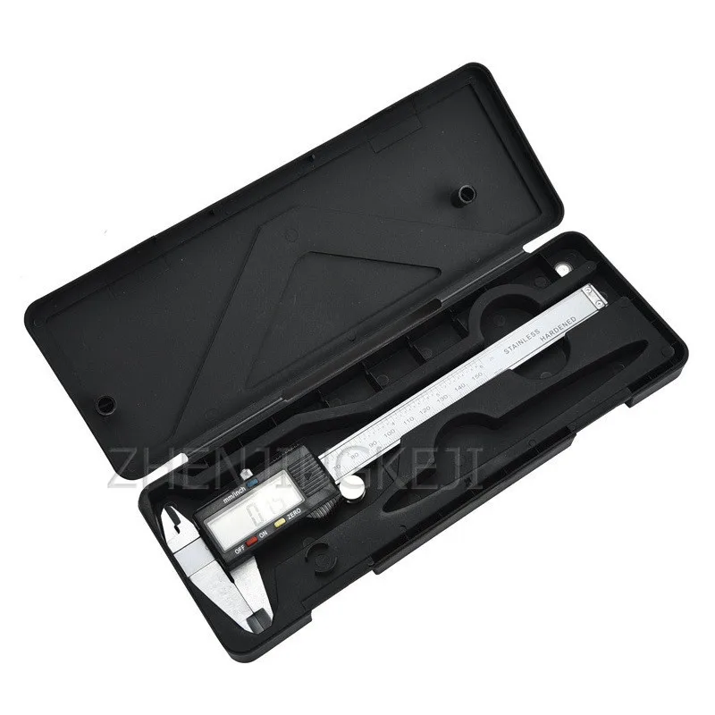 Цифровой штангенциркуль из нержавеющей стали черный 0 150 мм|Обрабатывающий центр|