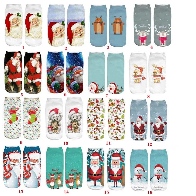 Несколько пар оптовая продажа рождественские носки для мужчин и женщин Санта