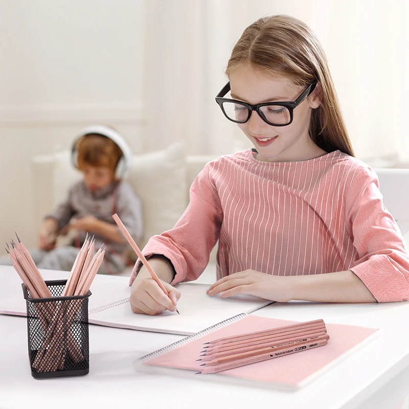 Deli 50 шт./бочонка деревянные гексагональные карандаши 2B серия специальные для