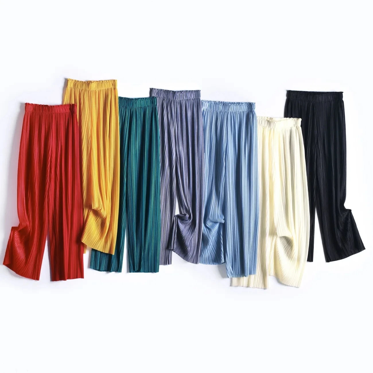 

Japanese high-waist loose pleated wide-leg pants women summer long pants straight-leg pants sweatpants women baggy