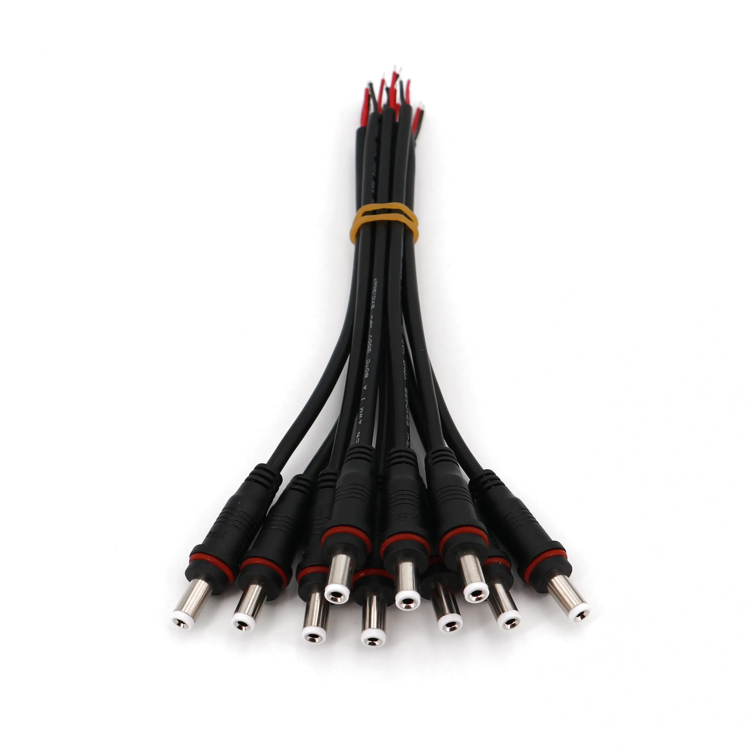 10 пар Водонепроницаемый черный 5 5x2 1 мм DC мощность 22AWG Мужской и Женский 20 см