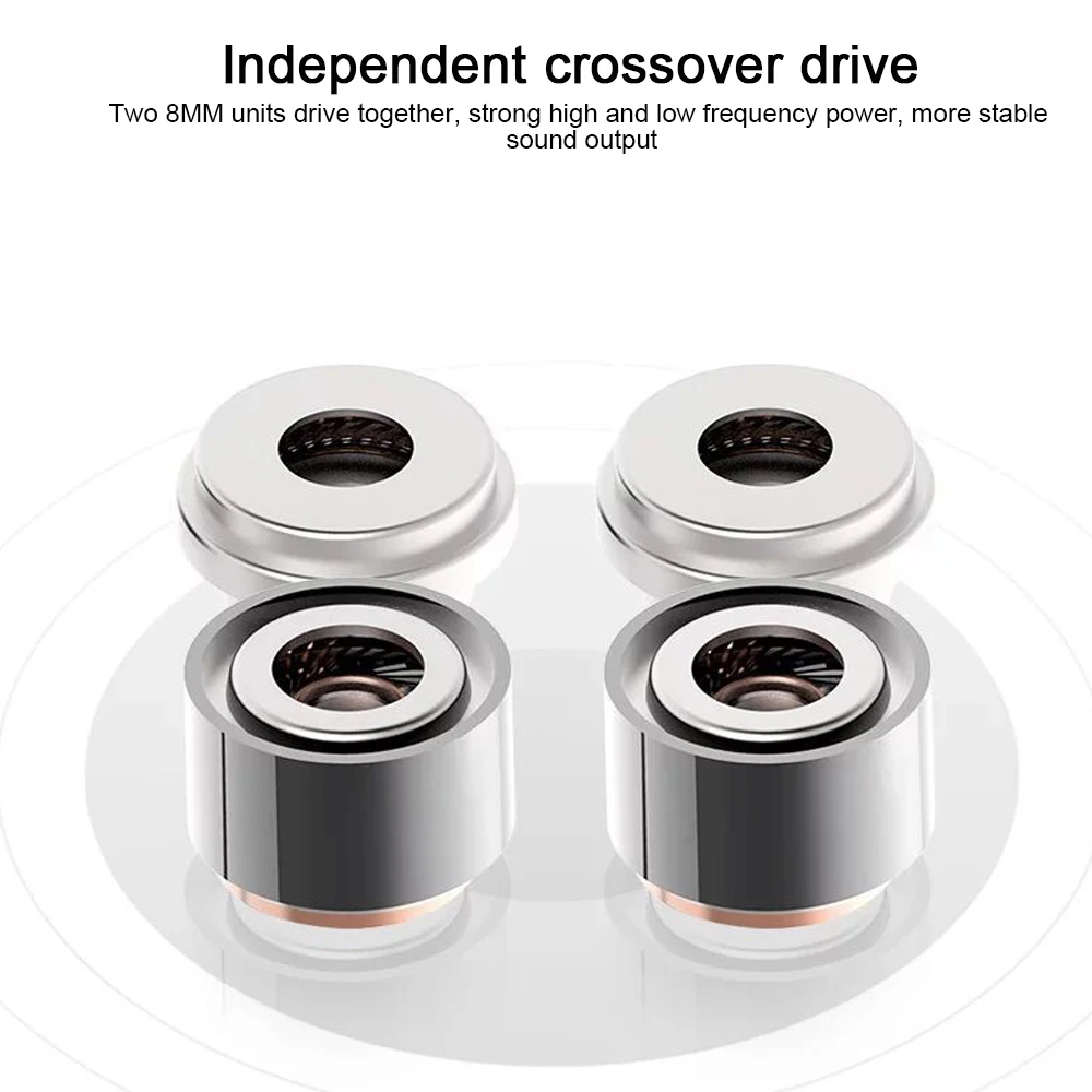 

Dual Drive Stereo Wired Earphone 4 Drive In-Ear Sport Mini Headset Handsfree Earphones Earbuds For IPhone Samsung Huawei Xiaomi