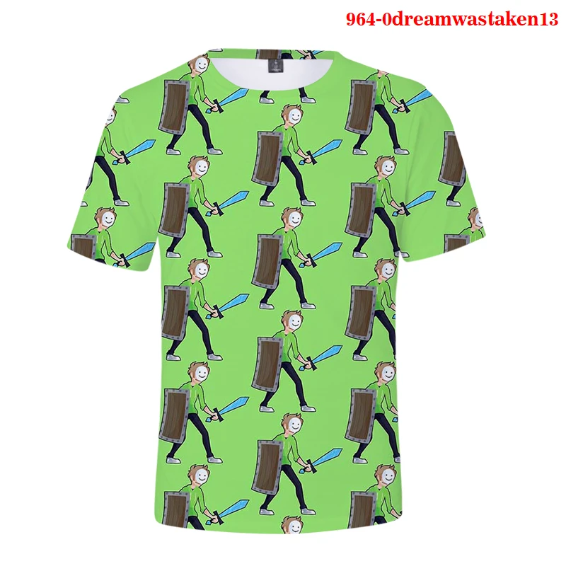 Летняя Модная брендовая футболка с круглым вырезом Мужская 3d Dream Merch классная Smp в