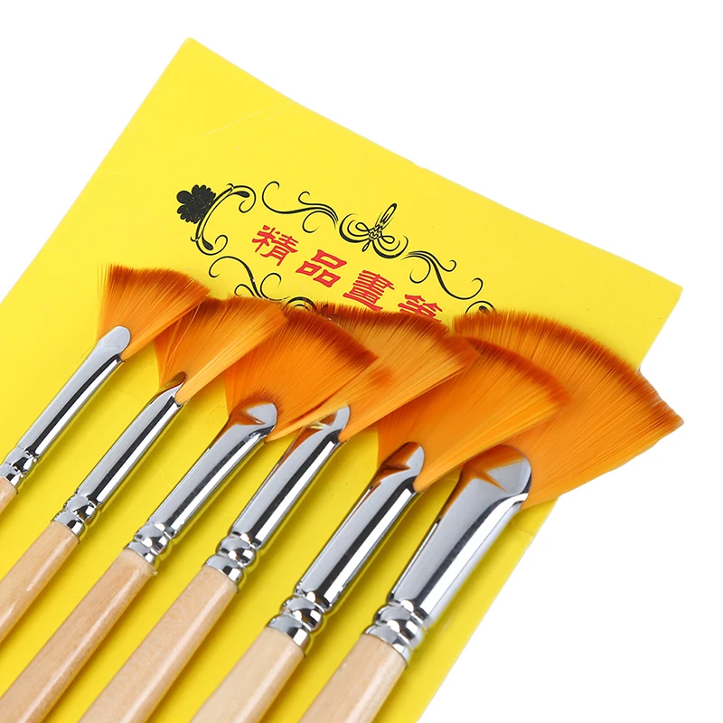 6 шт./компл. Краски ing набор кистей для акварели кисти один двойной крюк линия пера