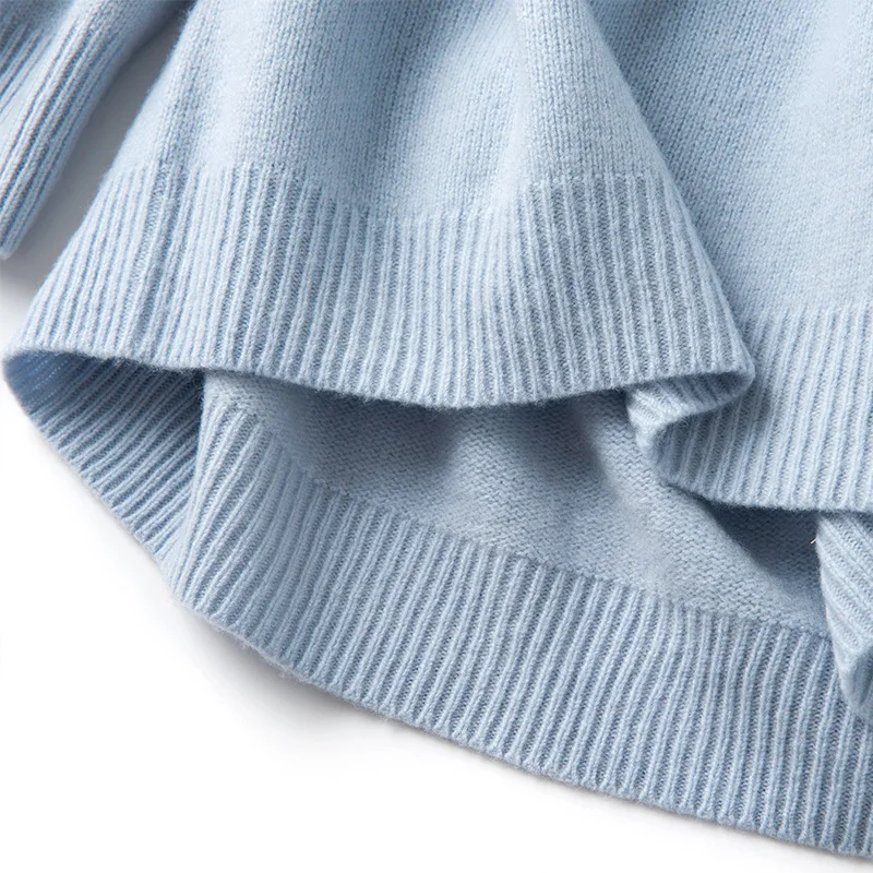 100% шерсть бесшовный вязаный свитер 3 цвета свободный женский простой дизайн