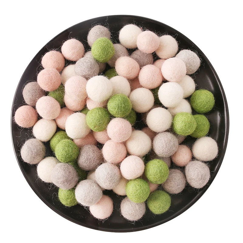 100 шт. 20 мм шерстяными шариками Семья собственными руками Сделай Сам ремесла