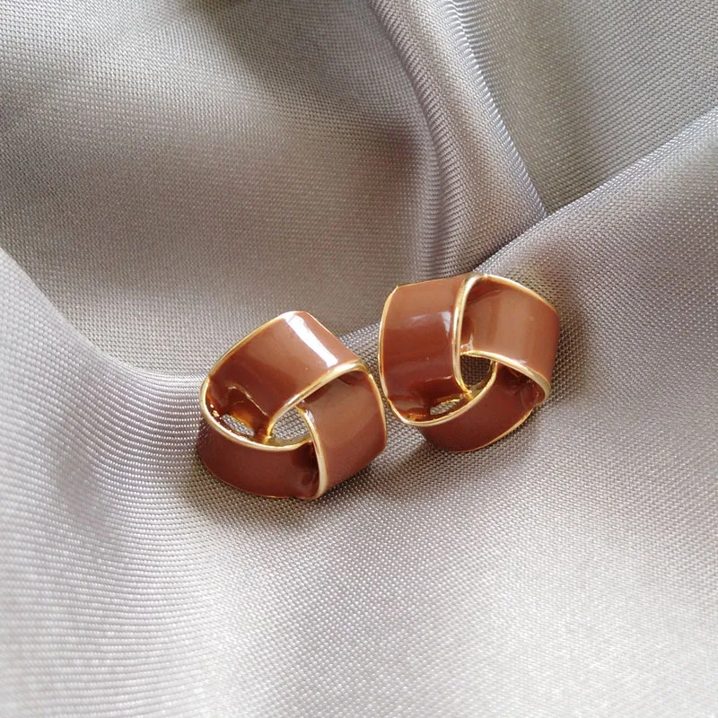 Женские серьги Vintag классические геометрические простые маленькие