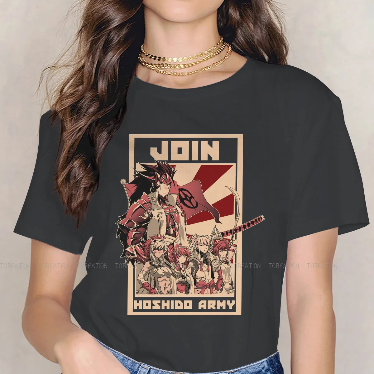 

Join Hoshido Women's TShirt Fire Emblem Game Girls Graphic Tees O-neck Female T Shirt 4XL Funny Hipster Gift