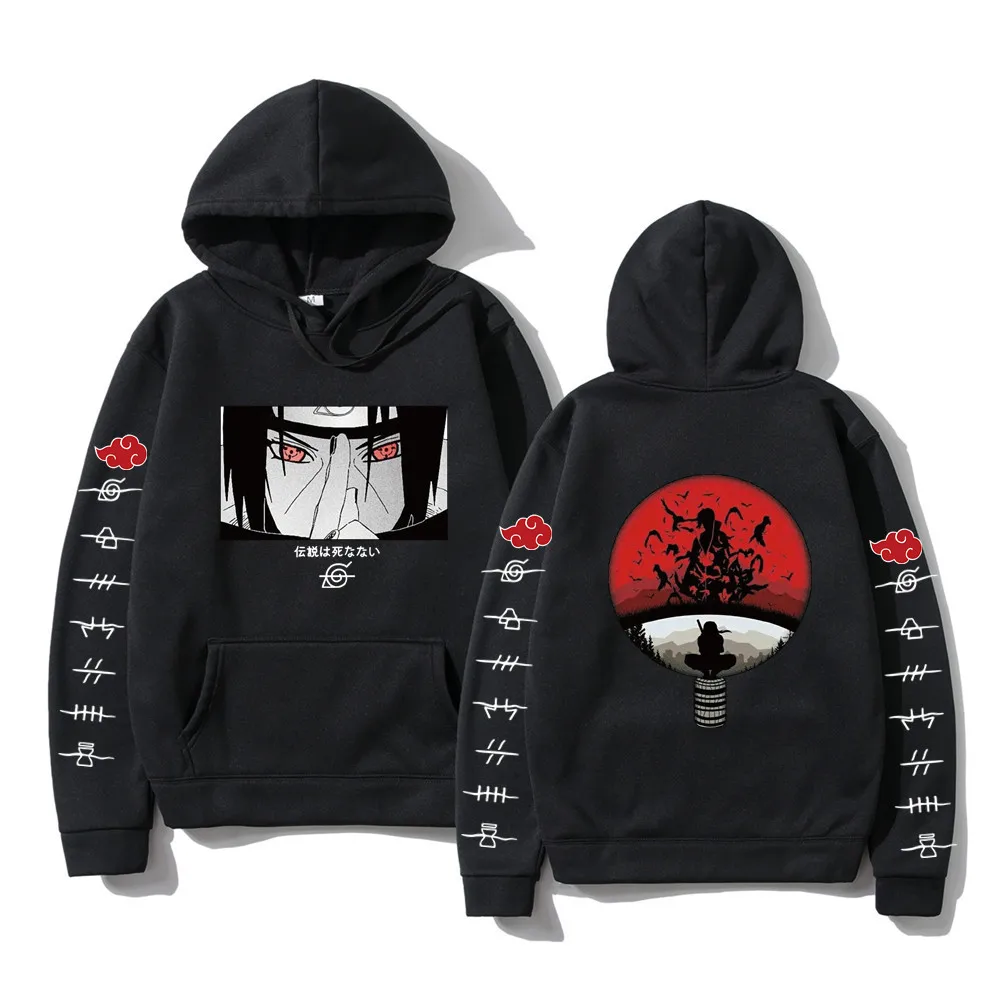 

Itachi Hoodie Anime Narutos Sweatshirt Uzumaki Akatsuki Sakura Kakashi Sasuke Hinata Hyuga Harajuku Sweatshirts Man woman Clothe