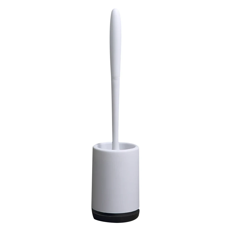 

Soft TPR Bristles Toilet Cleaning Brush Kit Bathroom Toilet Bowl Brush Long-handled Toilet Cleaning Tools Easily Clean