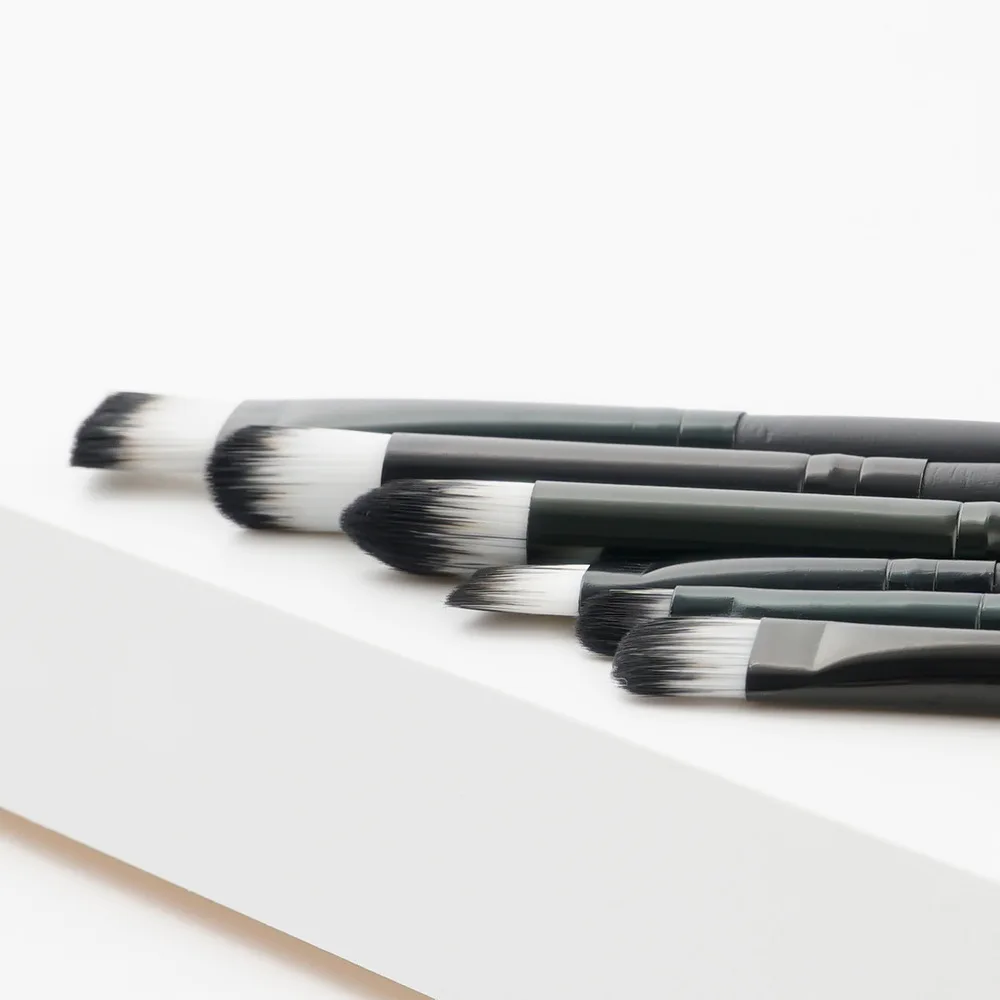 6 шт. тени для век кисти макияжа бровей подводка глаз косметическая кисть