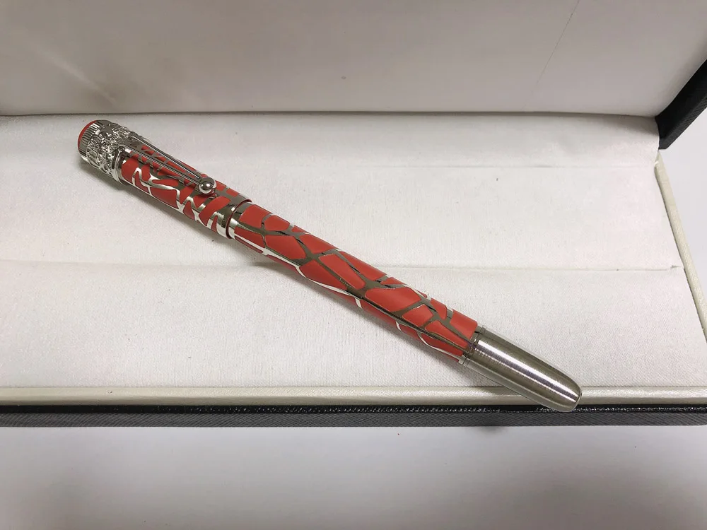 Качественная шариковая ручка с рисунком паука паутины металлические черные