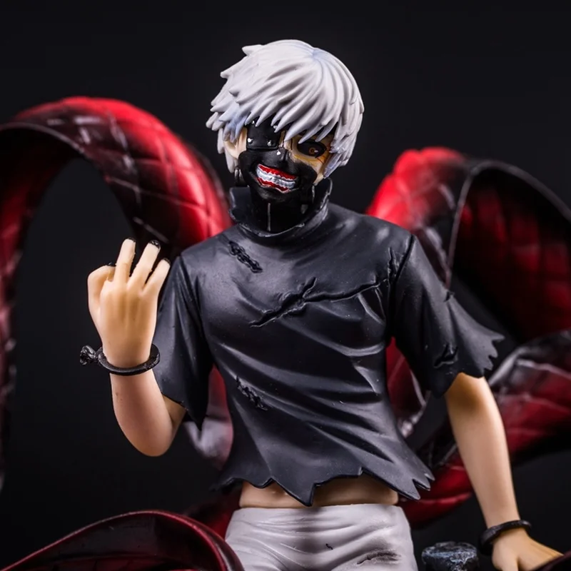 

Japanese Anime Tokyo Ghoul 2 Heads Awakened Ken Kaneki 1/8 Scale PVC Action Figure Collection Model Toys Doll Gift