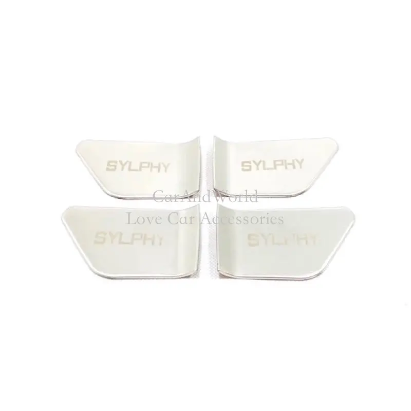 

For Nissan Sylphy Sentra 2019 2020 Interior Door Handle Bowl Holder Panel Cover Trims Stainless Steel Car-Styling Accessories