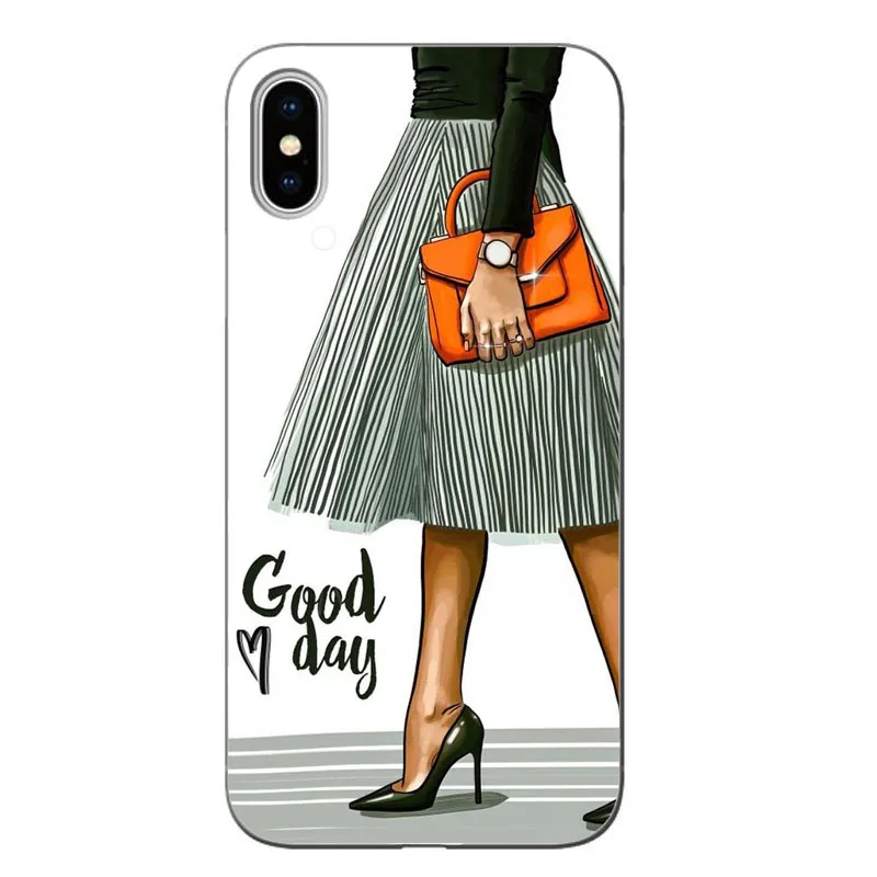 Модный черный коричневый Чехол для iPhone X 11 XS MAX XR 8 7 6 6s Plus 11PRO женский Жесткий ПК