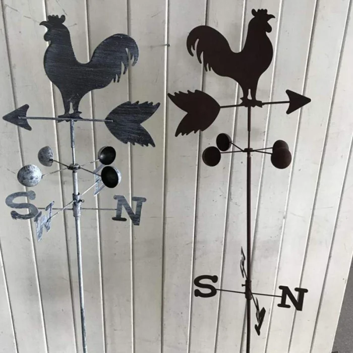 Традиционный петух Weathervanes Железный петух лопасть ветра скорость ветра указатель направления Сад Двор может CSV