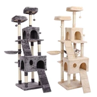 domestic delivery cat pet furniture cat toy house scratching wood house toy pet cat jumping toy climbing frame scratching post