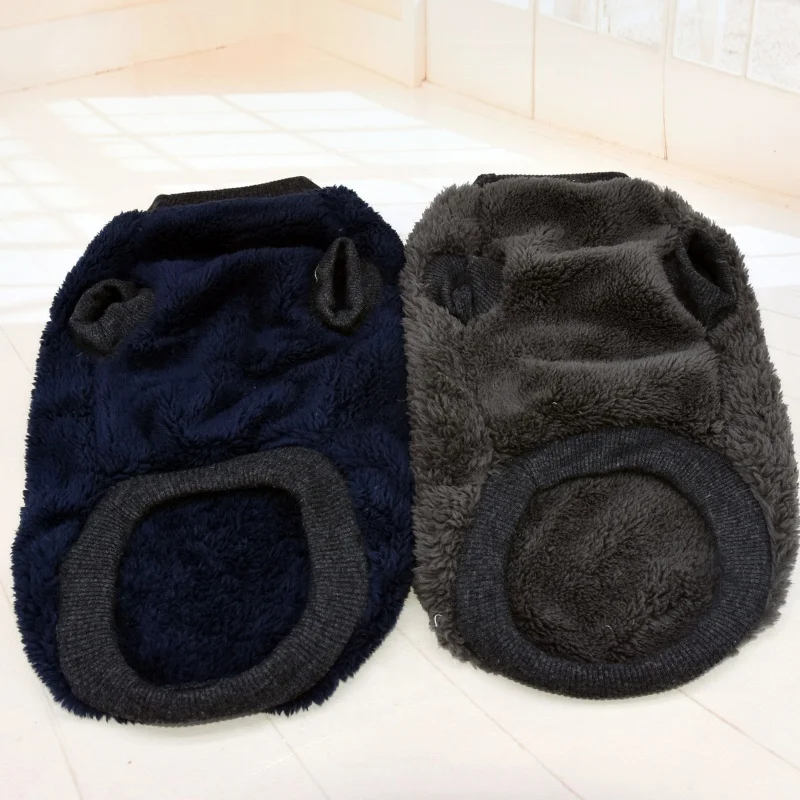 

Warm Fleece Pet Dog Clothes Solid Color Pet Coat Puppy Dogs Shirt Jacket French Bulldog Pullover Camouflage Dog Clothing