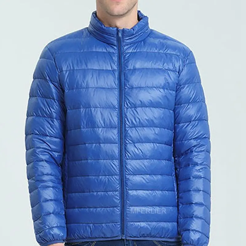 Синий Осенне-зимние куртки для мужчин 9XL 8XL 7XL 6XL 5XL бюст 152 см плюс размер зимнее пальто для мужчин - Цвет: Синий