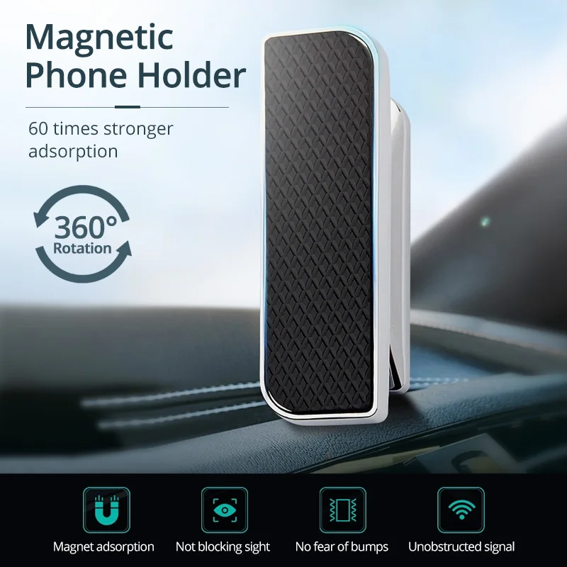 Универсальный держатель сотового телефона на магните с отделениями для карт 360