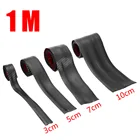 Для стайлинга автомобиля 35710 см, 1 м, резиновая формовочная лента для автомобиля, Мягкая Черная защитная кромка для порога двери, наклейки Mayitr