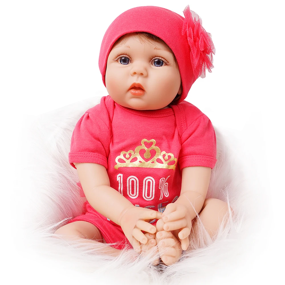 55 см Reborn Baby Doll Girl 2 наряды силиконовый виниловый светильник для новорожденных Розовый и темно-розовый