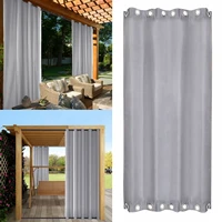 outdoor waterproof curtain thermal insulated blackout curtain drape for patio garden front porch gazebo