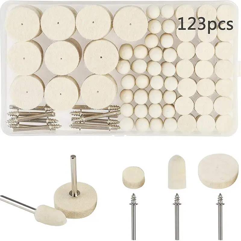 123 шт. шерстяные полировальные диски электрическая угловая шлифовальная машина