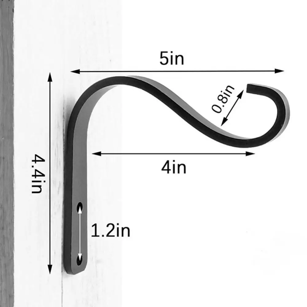 Крючок для цветочного горшка 2 шт. железные настенные застежки крючки