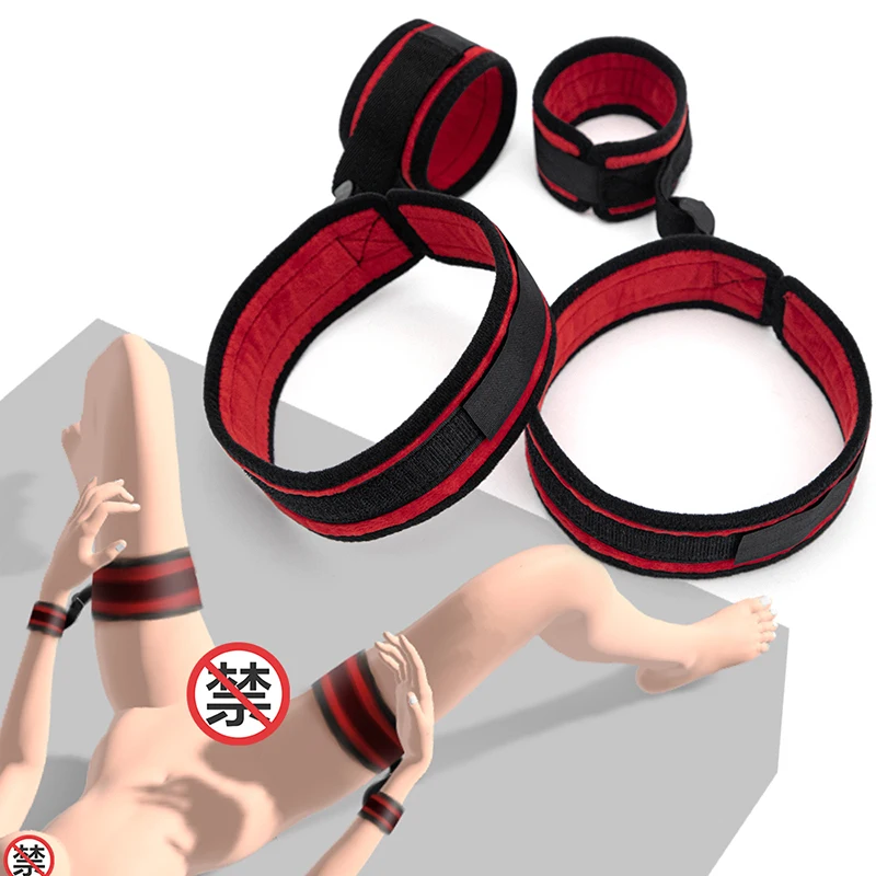 BDSM Bondage Restraint Fetish Slave Handcuffs & Thigh Cuffs Adult Erotic Sex Toys For Woman Couples Games Sex Products