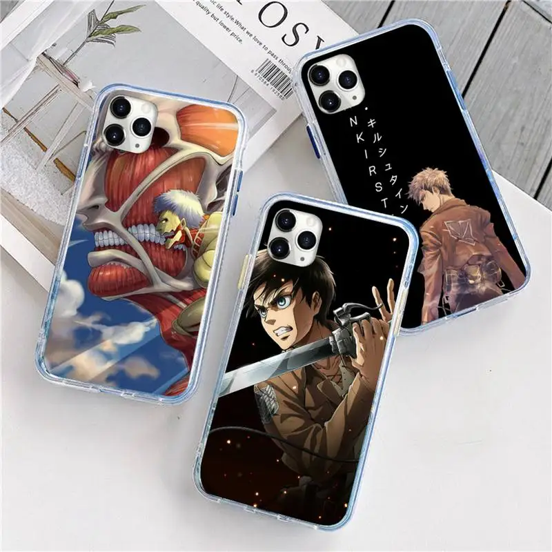 

attack on titan Phone Case For iphone 12 5 5s 5c se 6 6s 7 8 plus x xs xr 11 pro max mini