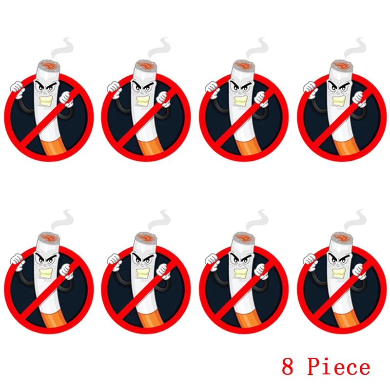 

Warning Sign No Smoking Personalized Car Sticker and Decals Car Window Decorative Cover Scratches Waterproof PVC