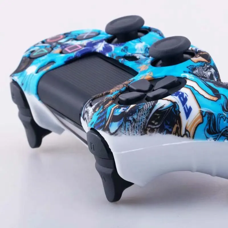 PS 4 силиконовый чехол камуфляжной расцветки задняя крышка Защитная пленка для Sony