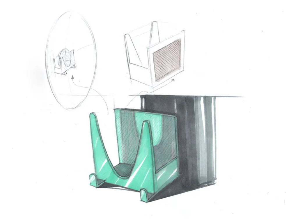 Настенный пластиковый держатель для кухонной кастрюли крышки присоски