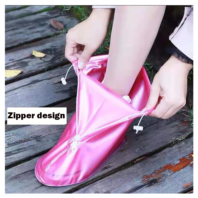 High Quality Men's And Women's Dustproof And Waterproof Shoe Covers High To Help Reusable Non-Slip Men And Women Travel Shoes