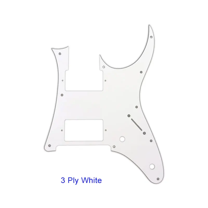 3Ply White Pleroo пользовательские части для электрогитары-для MIJ год Ibanez RG2550Z гитара накладка HH хамбакер Пикап царапины пластины - Цвет: 3Ply White