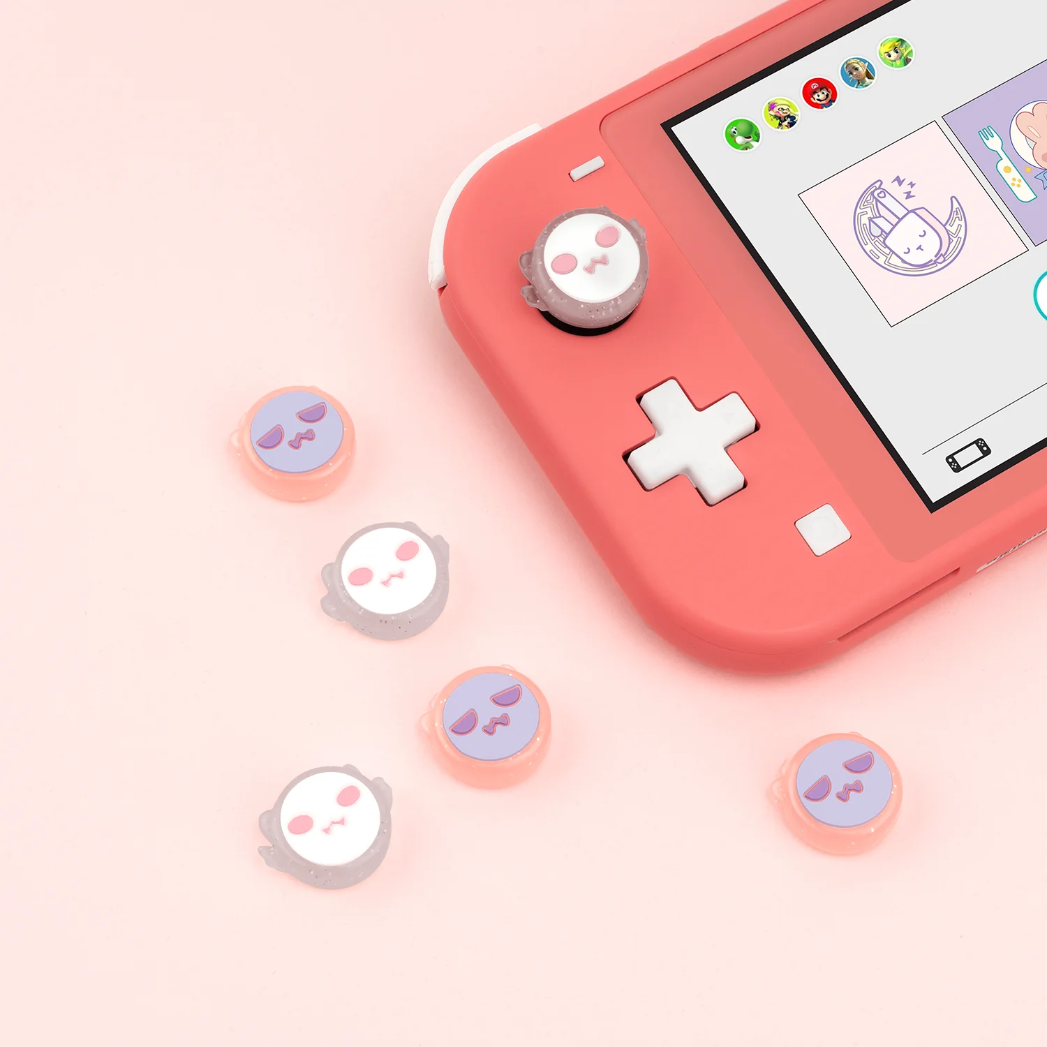 Силиконовый джойстик GEEKSHARE Nintendo Switch 4 шт. в ассортименте|Запасные части| |