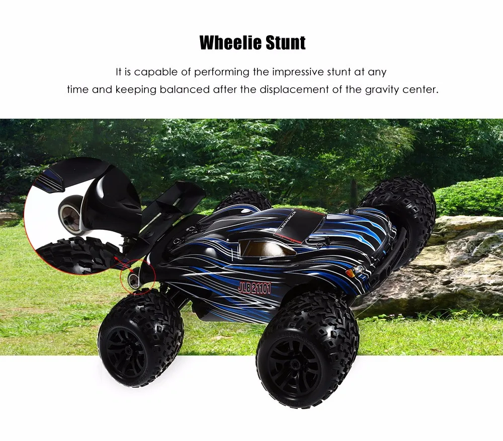 JLB гоночный автомобиль 21101 1:10 4WD RC бесщеточный внедорожный RTR 80 100 км/ч/3670 2500KV мотор