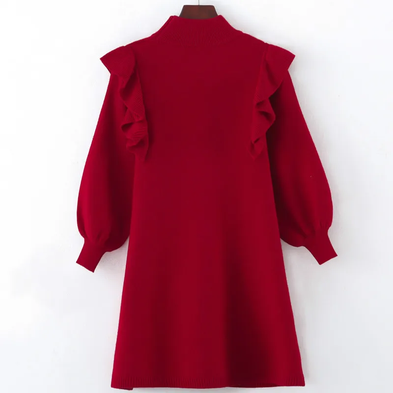 New Baby Princess Dress 2021 Kids Autumn Sweater Girls Mother and Daughter Soft Dresses Basic Clothes Ruched #5385 | Детская одежда и
