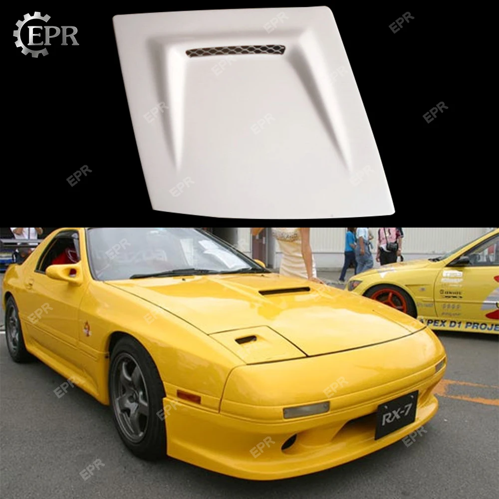 FRP отделка передних фар для Mazda RX7 FC3S стекловолокно вентилируемая фара покрывает RHS(1 шт.) холодный воздух Intkae воздуховод тела комплект тюнинг, гонки