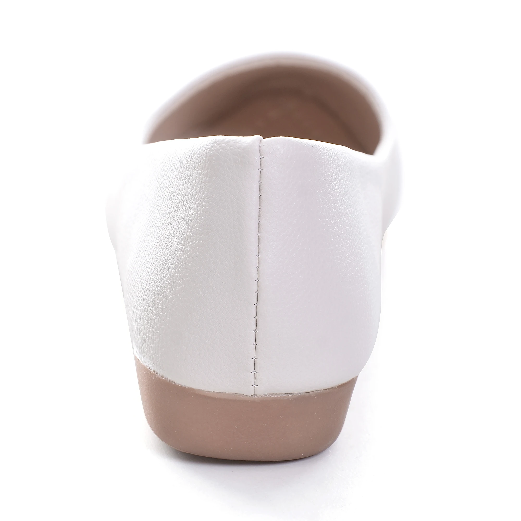 Женские туфли на танкетке Цвет Черный Белые плоской подошве для работы