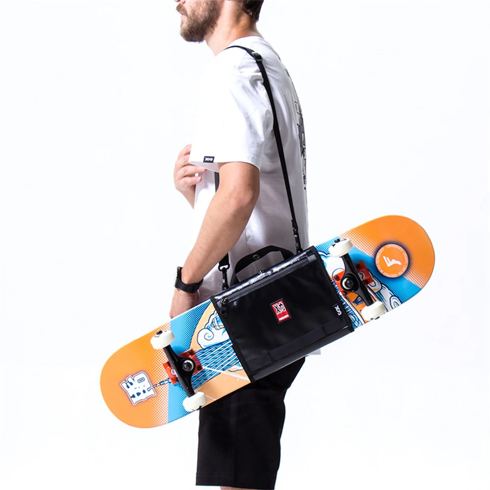 

Сумка-рокер из ткани с резиновым покрытием для скейтборда с регулируемыми плечевыми ремнями складной портативный чехол для путешествий