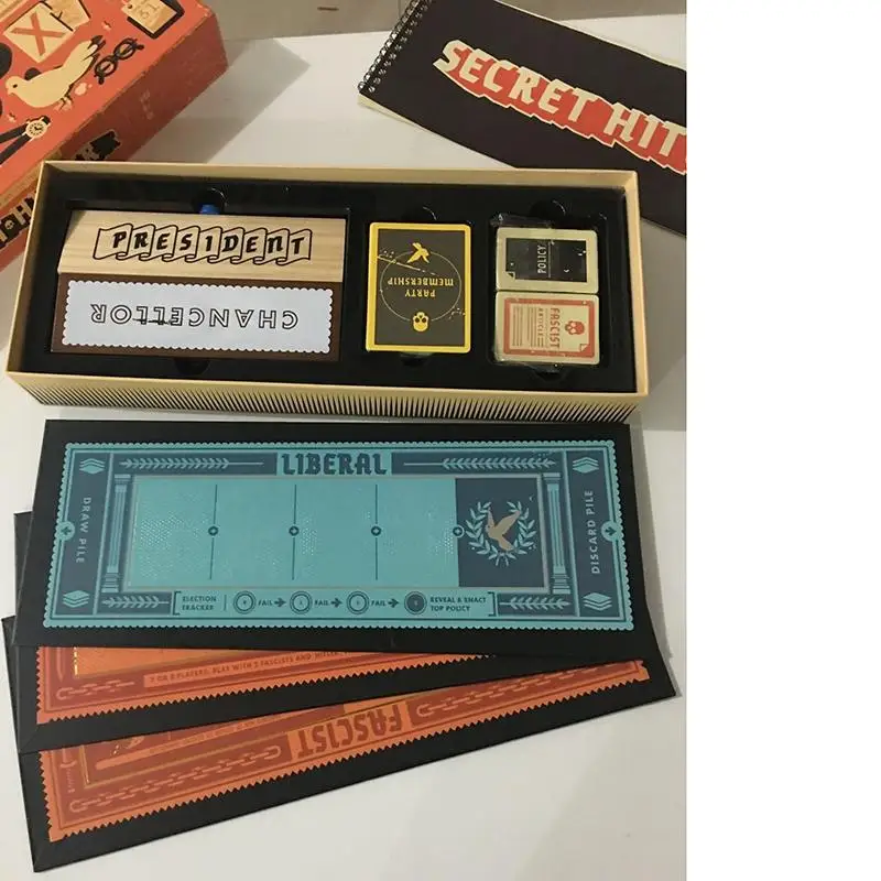 Секретные Гитлеровские карточные игры, скрытые роли, настольная игра, игра с друзьями и семьей, HTL