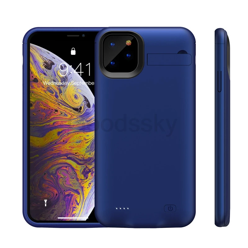 Чехол для зарядного устройства для iPhone 11, тонкий ударопрочный внешний аккумулятор, зарядная крышка для iPhone 11 Pro Max, зарядное устройство, задняя упаковка