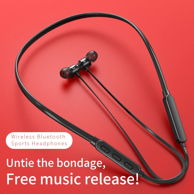 M9 красный подвесной шейный Bluetooth стерео гарнитура наушники-вкладыши спортивные