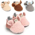 Зимняя детская обувь, милая теплая детская обувь с животными, обувь для малышей, обувь для девочек, обувь для новорожденных, для маленьких девочек от 6 до 12 месяцев