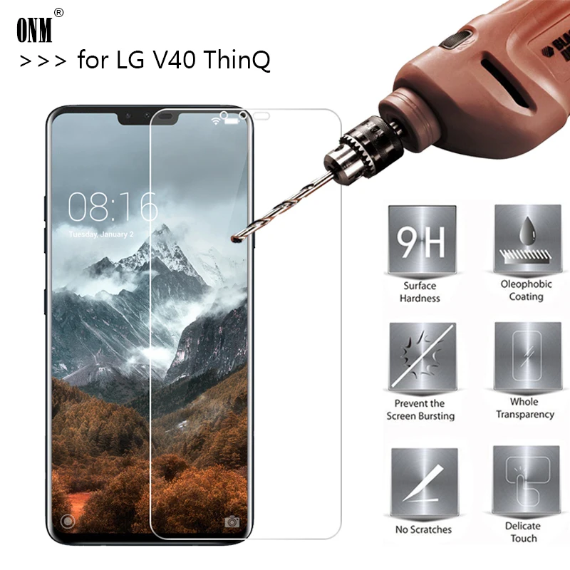 2.5D 0 26 мм 9H Премиум Закаленное стекло для LG V40 ThinQ Защитная пленка 6 4 | Мобильные