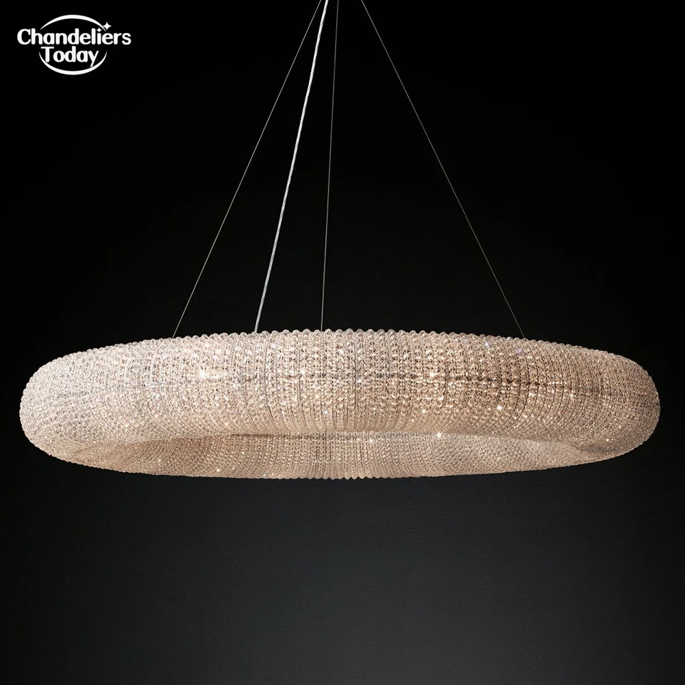 Заводская розетка роскошная винтажная RH Хрустальная Люстра Подвеска ореол